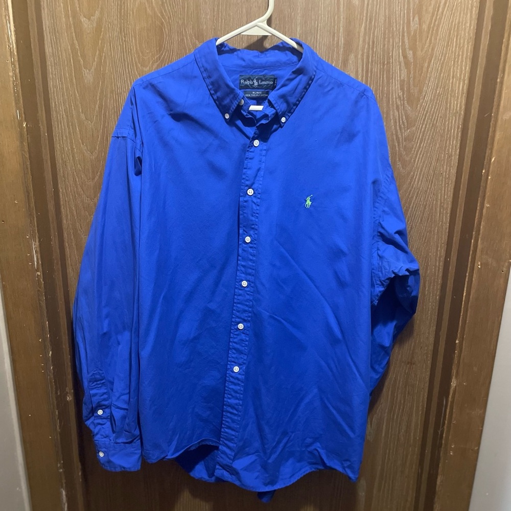 Blue Polo By Ralph Lauren Button Down. XXL Blake Fit. Excellent Condition!